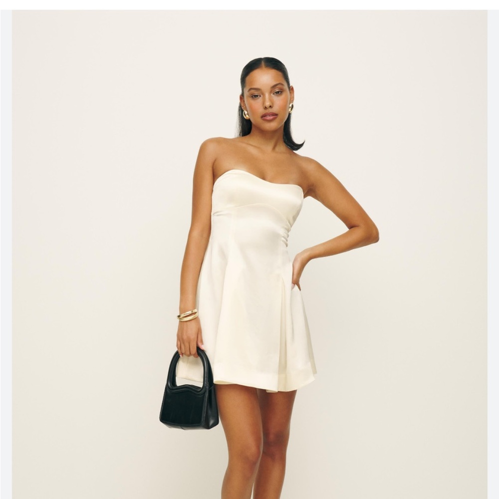NWT Jacques Linen Mini Dress Latte